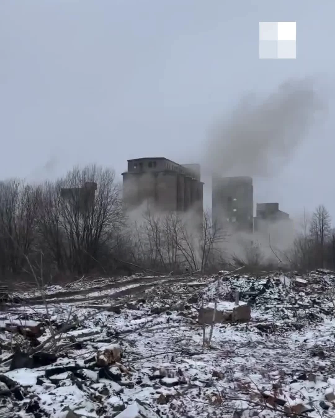 За Волгой в Ярославле взорвали элеватор: первое видео, 7 ноября 2022 г. - 7  ноября 2022 - 76.ру