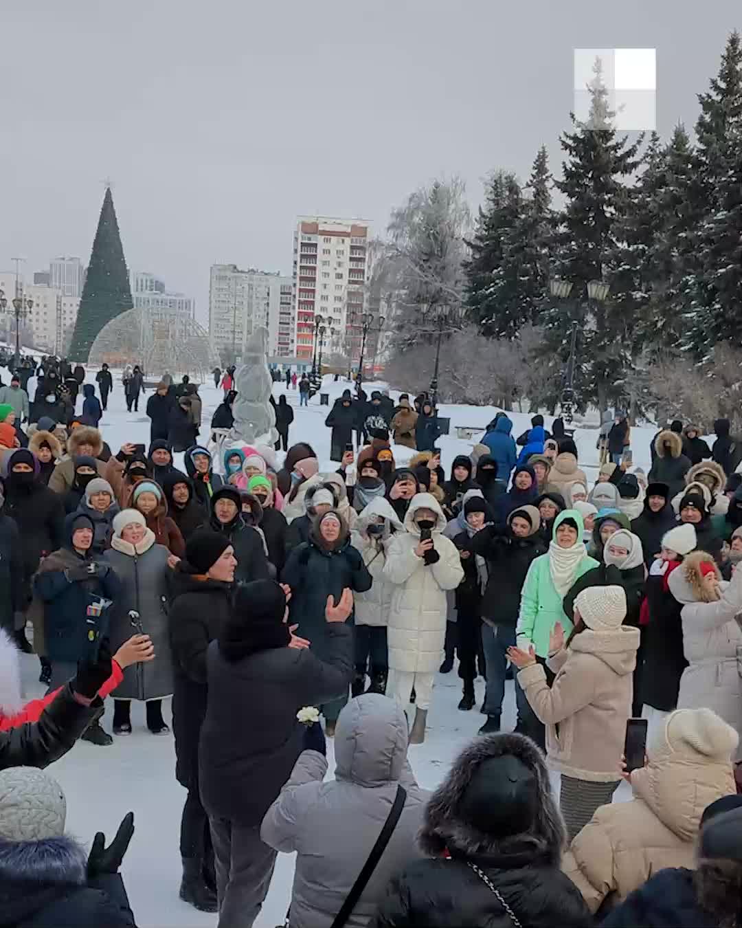 Видео с митинга в Уфе в поддержку Фаиля Алсынова - 19 января 2024 - УФА1.ру