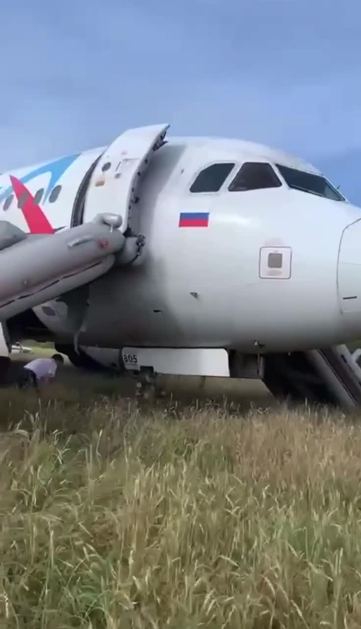 Фото и видео с места экстренной посадки самолета в Новосибирской области -  12 сентября 2023 - 53.ру