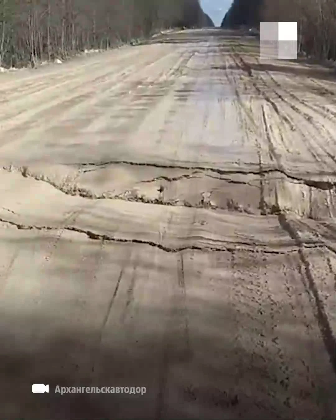 В Архангельской области размыло дорогу на Карелию — видео - 27 апреля 2024  - 29.ру