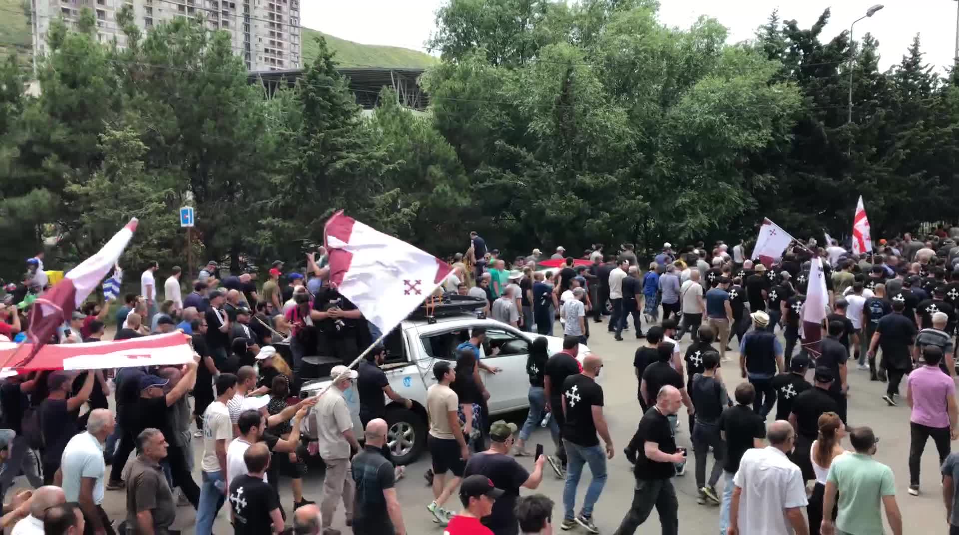 Главное о срыве Tbilisi Pride Fest сторонниками правых партий. «Бумага»