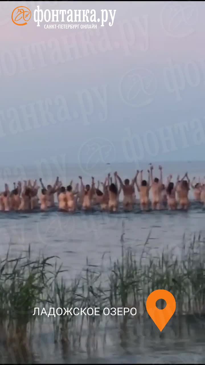 Почему в Ладоге второй день видят толпы голых людей, видео - 17 июня 2023 -  Фонтанка.Ру