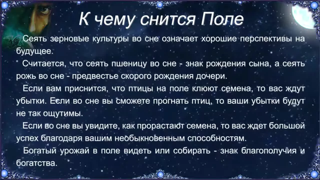 К чему снится поле во сне: толкование, сонник для мужчин и женщин ::  Гороскоп :: Клео.ру