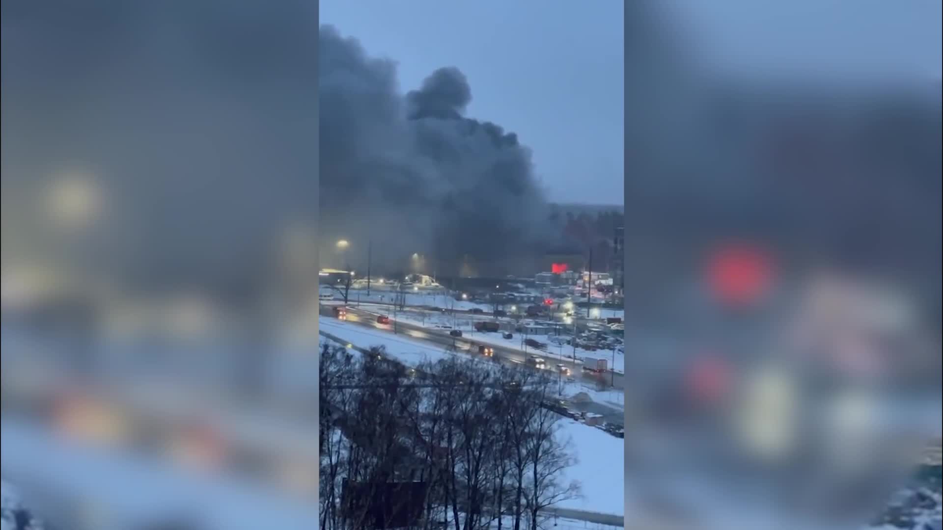 В Балашихе загорелся ТЦ «Стройтракт» Блокнот.