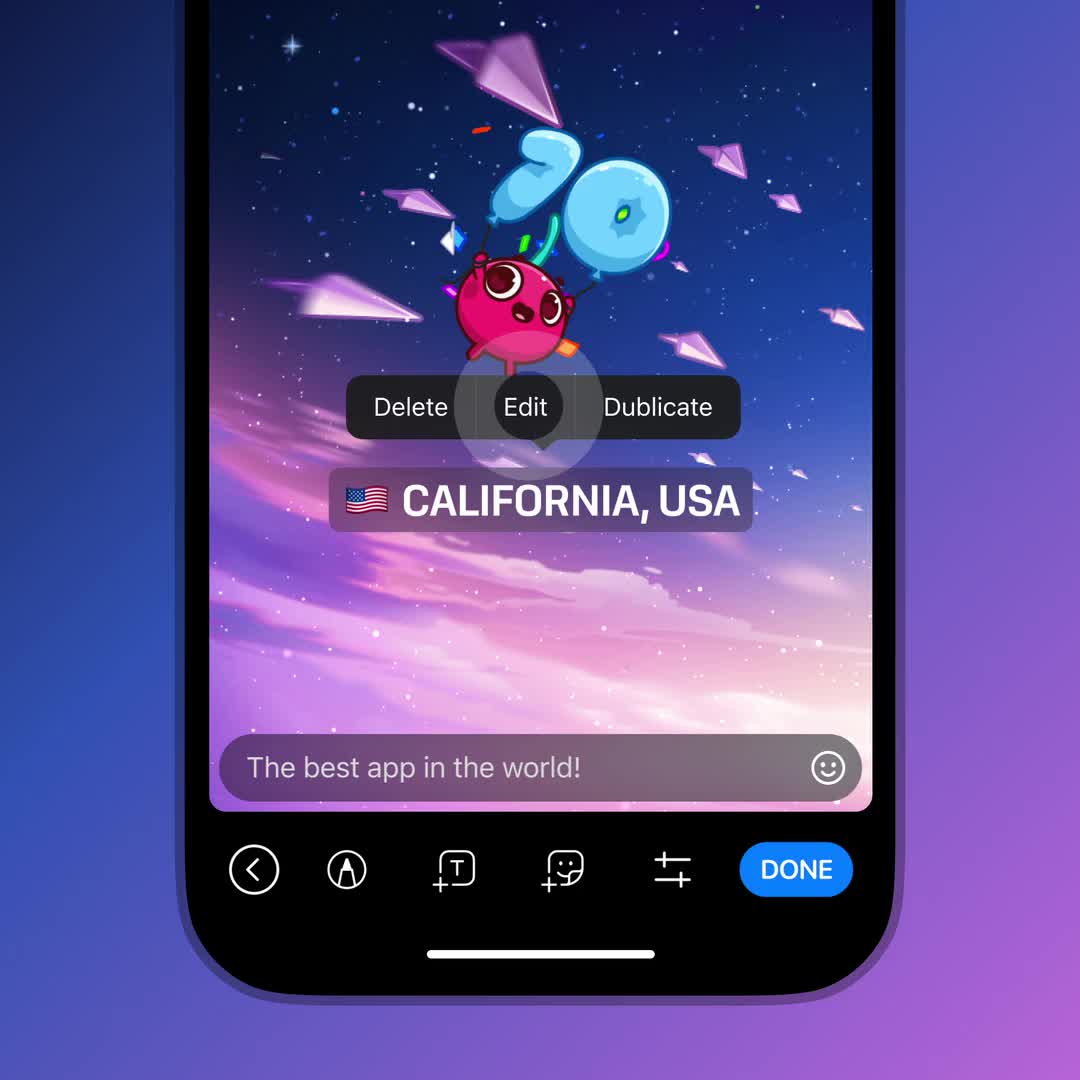 Telegram отпраздновал своё десятилетие глобальным релизом историй