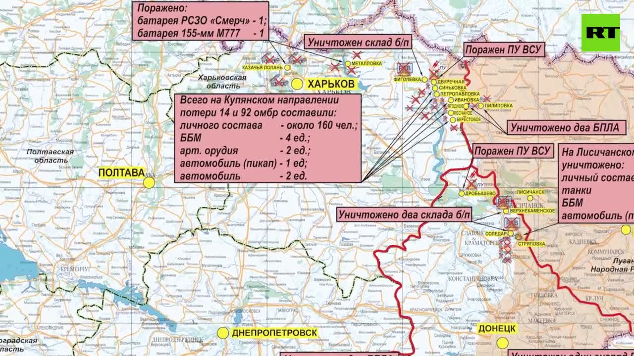 Харьковское направление сегодня карта