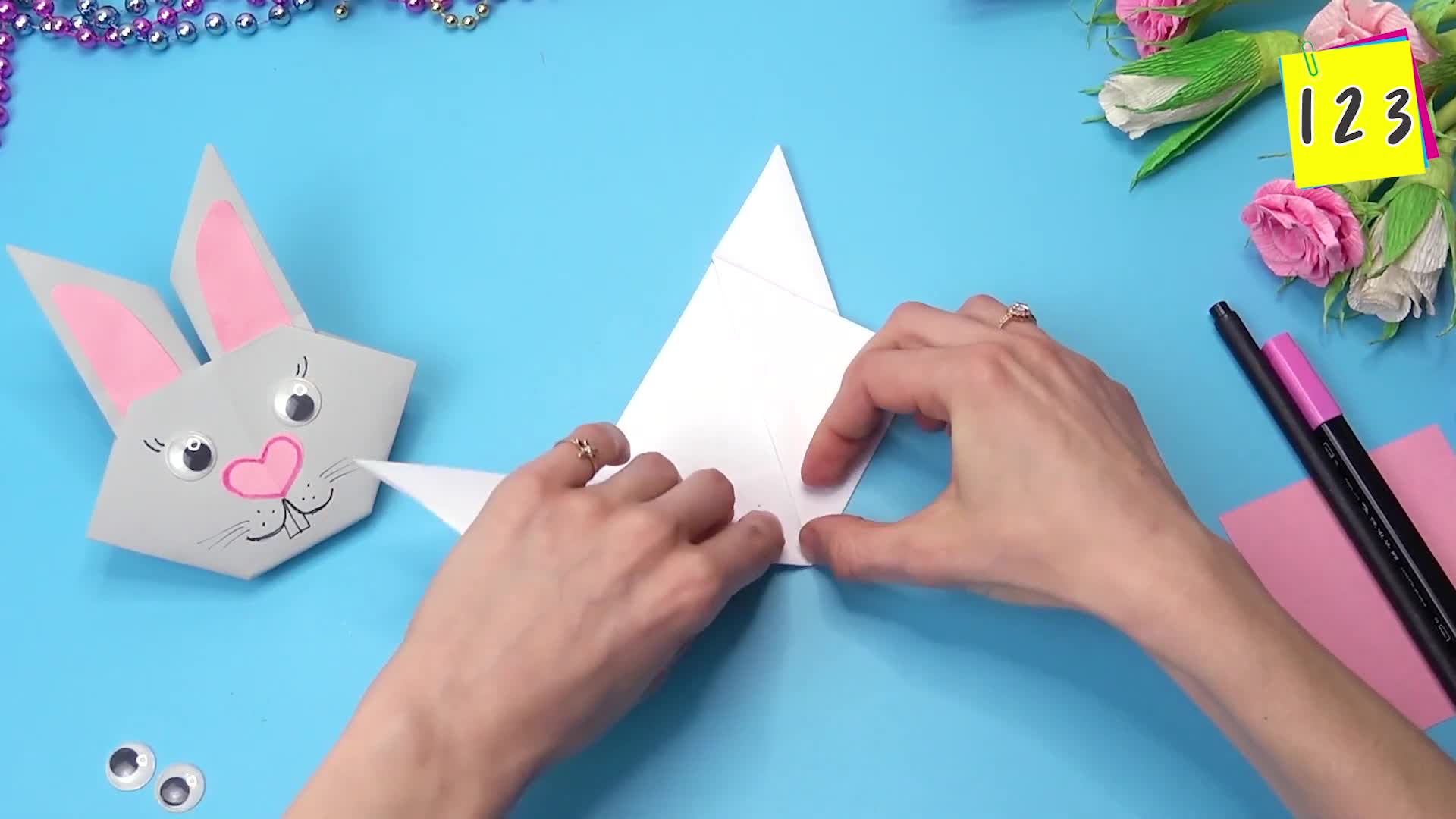Сердечко из бумаги Оригами своими руками