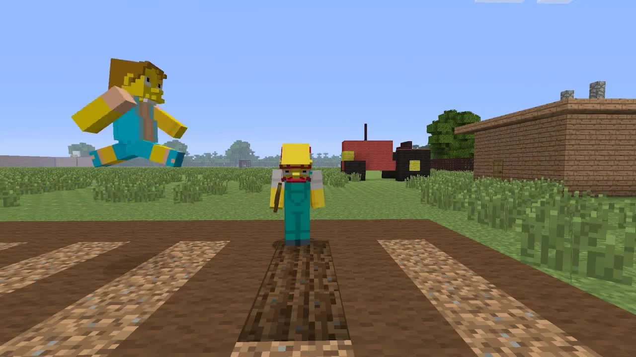 Трейлер игры Minecraft. (The Simpsons Skin Pack) (2011). Смотреть онлайн -  KinoNews.ru - Новости кино. Новинки кино