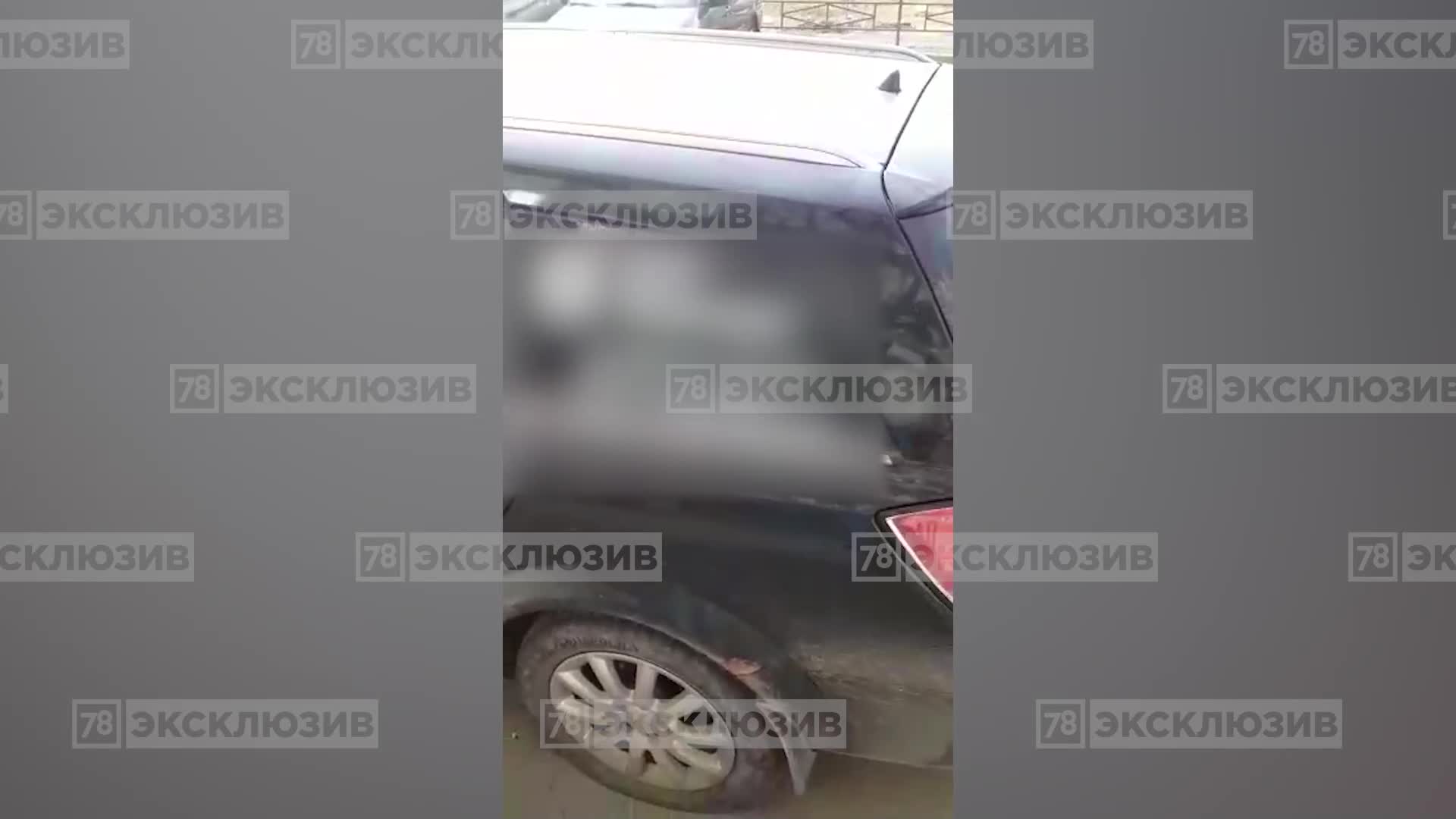 Петербуржцу разбили стекла в машине и порезали колеса за буквы Z и V на  кузове — Мегаполис