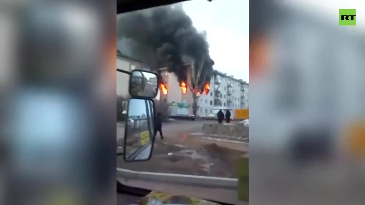 Видео с места взрыва бытового газа в жилом доме под Красноярском — РТ на  русском