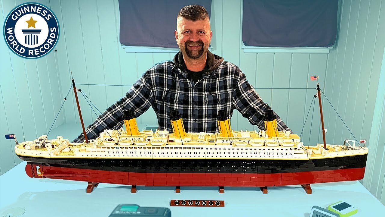 Видео: Сколько часов надо самому быстрому сборщику LEGO для «Титаника» из  9000 деталей