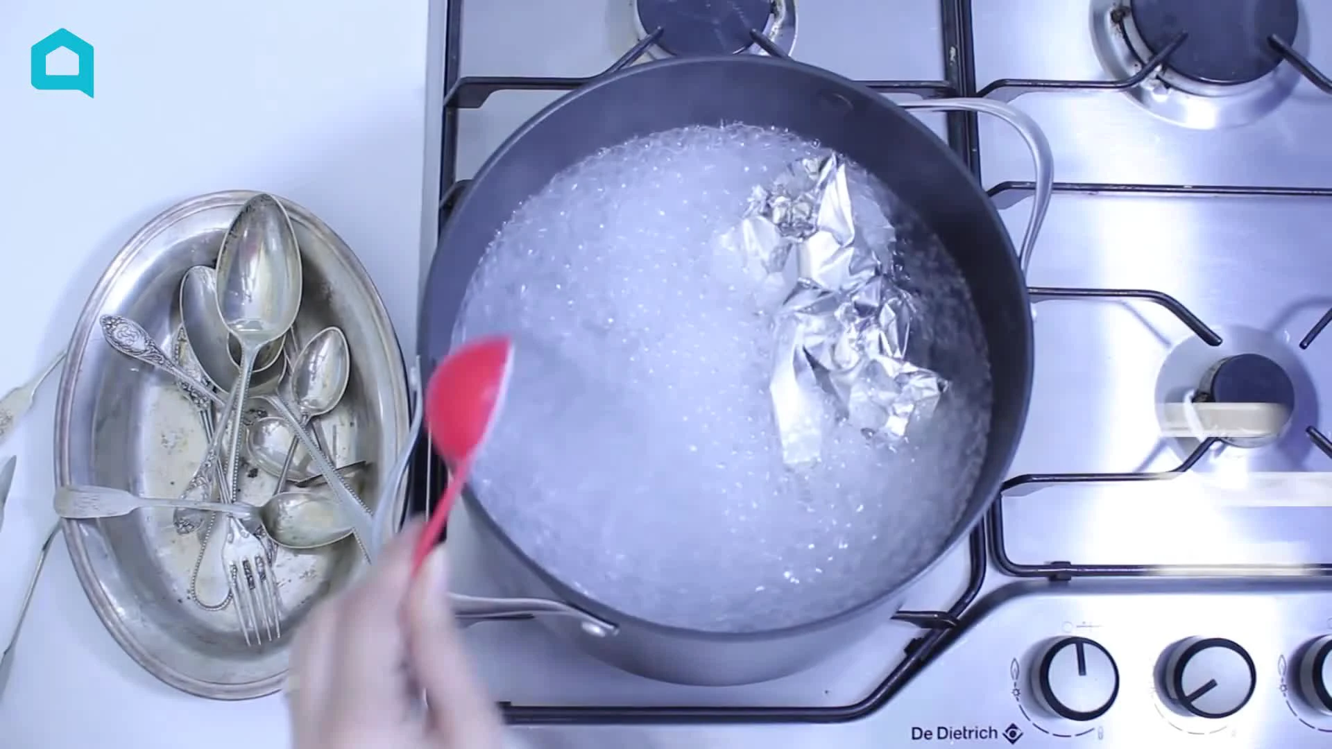Чистка серебра в ультразвуковой ванне