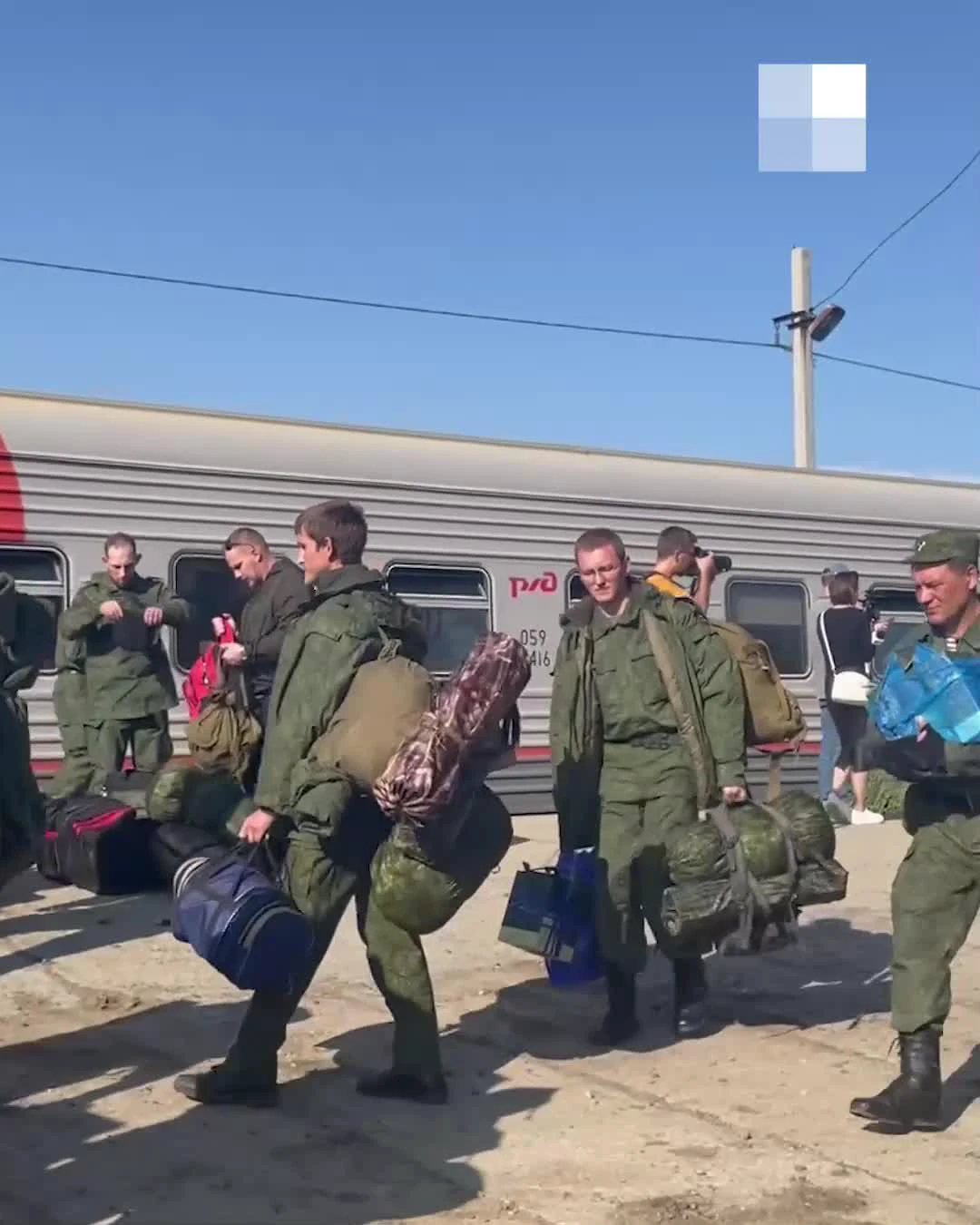 В Волгограде сняли на видео отправку эшелона с мобилизованными в сторону  границы с Украиной, 29 сентября 2022 г. - 29 сентября 2022 - V1.ру