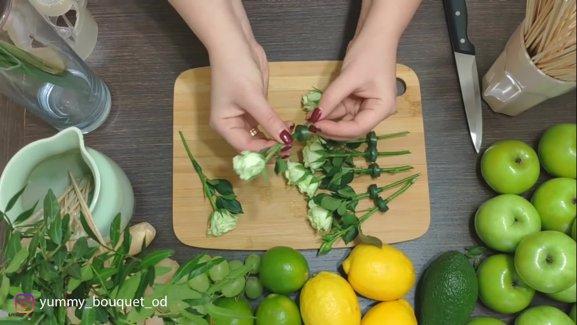 Секреты изготовления фруктового букета своими руками