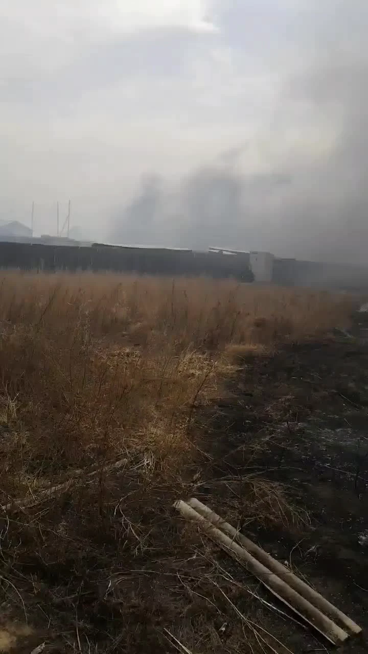 Пожар в читинском районе